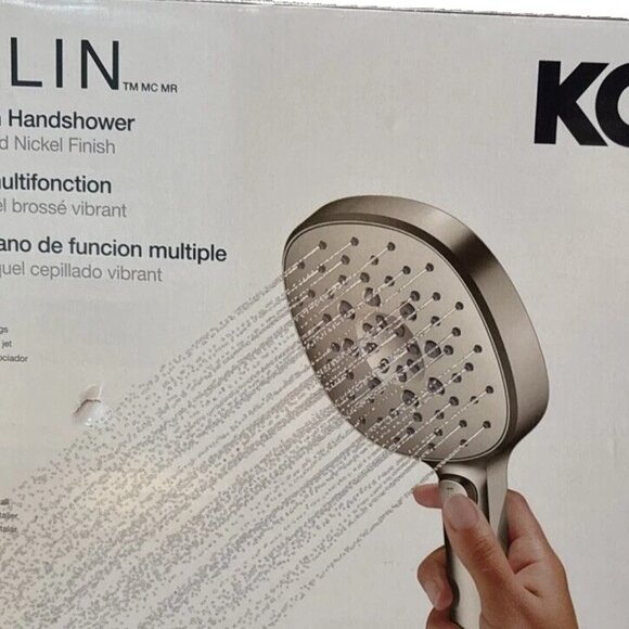 Kohler Tellin Multifunction Handheld Shower Head – Brushed Nickel Finish (New) - Picture 4 of 10